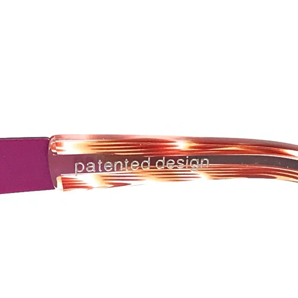 BOZ Eyeglasses Frames WILLY 8575 Pink Purple Spotted Cat Eye 44.5-21-135